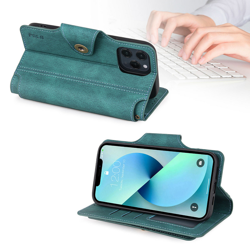 Husă de ambreiaj Husă portofel cu 9 sloturi pentru carduri Husă de buzunar pentru bani pentru iPhone 13 12 Mini 11 Pro Max XS XR 7 8 Plus Husă cu suport