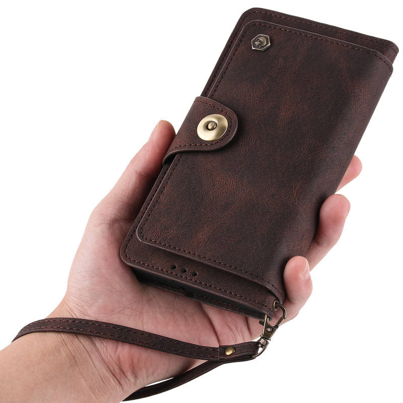 Husa portofel rezistenta la socuri cu 9 sloturi pentru carduri pentru Xiaomi 11T 12 Pro POCO X3 NFC M4 X4 Redmi Note 10 4G Note11 Pro 5G K40 Husa suport