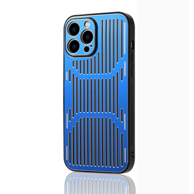 Husă din spate din metal de lux pentru iPhone 13 Pro max 12 11 pro max XS XR X 7 8 Plus Husă metalică de disipare a căldurii goală