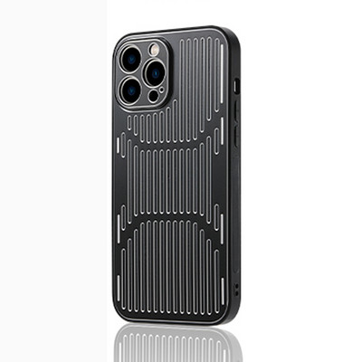 Husă din spate din metal de lux pentru iPhone 13 Pro max 12 11 pro max XS XR X 7 8 Plus Husă metalică de disipare a căldurii goală