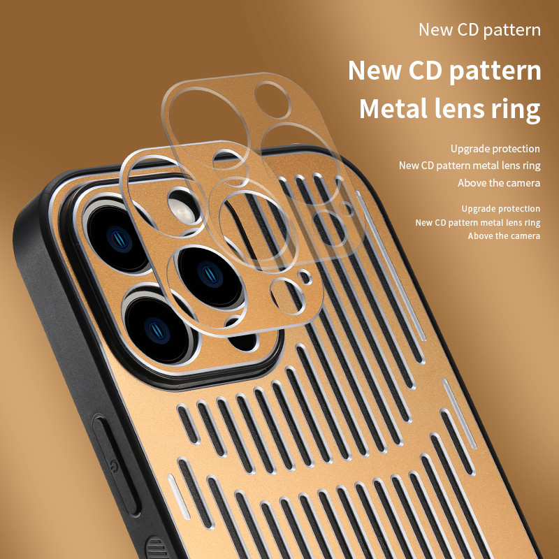 Husă din spate din metal de lux pentru iPhone 13 Pro max 12 11 pro max XS XR X 7 8 Plus Husă metalică de disipare a căldurii goală