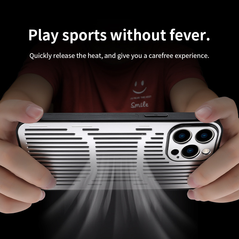 Husă din spate din metal de lux pentru iPhone 13 Pro max 12 11 pro max XS XR X 7 8 Plus Husă metalică de disipare a căldurii goală