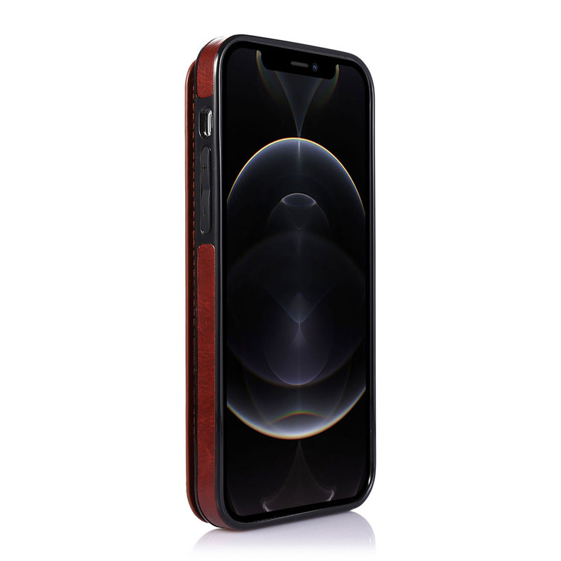 Luxus prémium bőr borítás iPhone 12 Pro 13 mini 11 Pro XS Max XR X 5 6 7 8 Plus SE Wallet Card Slots Ütésálló Flip tokhoz