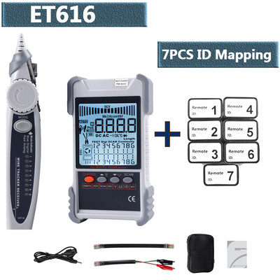 ET616 ET618 2 u 1 tester mrežnog kabela, multimetar s LCD zaslonom, analogno digitalno pretraživanje, POE uparivanje, Wiremap, tester osjetljivosti