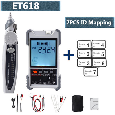 ET616 ET618 2 u 1 tester mrežnog kabela, multimetar s LCD zaslonom, analogno digitalno pretraživanje, POE uparivanje, Wiremap, tester osjetljivosti