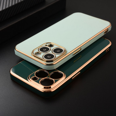 Deluxe επιμεταλλωμένη θήκη τηλεφώνου για iPhone 14 11 12 13 Pro Max XS MAX XR X 7 8 6 6s Plus Προστασία πλήρους σώματος κάμερας κάλυμμα TPU
