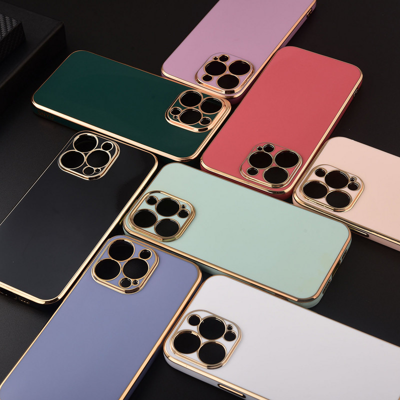 Deluxe επιμεταλλωμένη θήκη τηλεφώνου για iPhone 14 11 12 13 Pro Max XS MAX XR X 7 8 6 6s Plus Προστασία πλήρους σώματος κάμερας κάλυμμα TPU