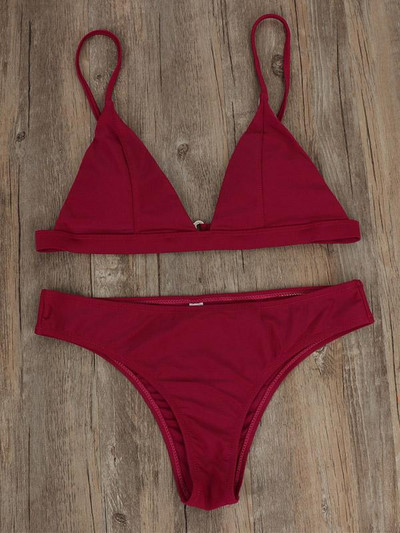 Σέξι μονόχρωμα μπικίνι μόδας δύο τεμάχια μαγιό Γυναικεία καλοκαιρινά beachwear μαγιό Γυναικείο μπικίνι κολύμβησης Micro μπικίνι