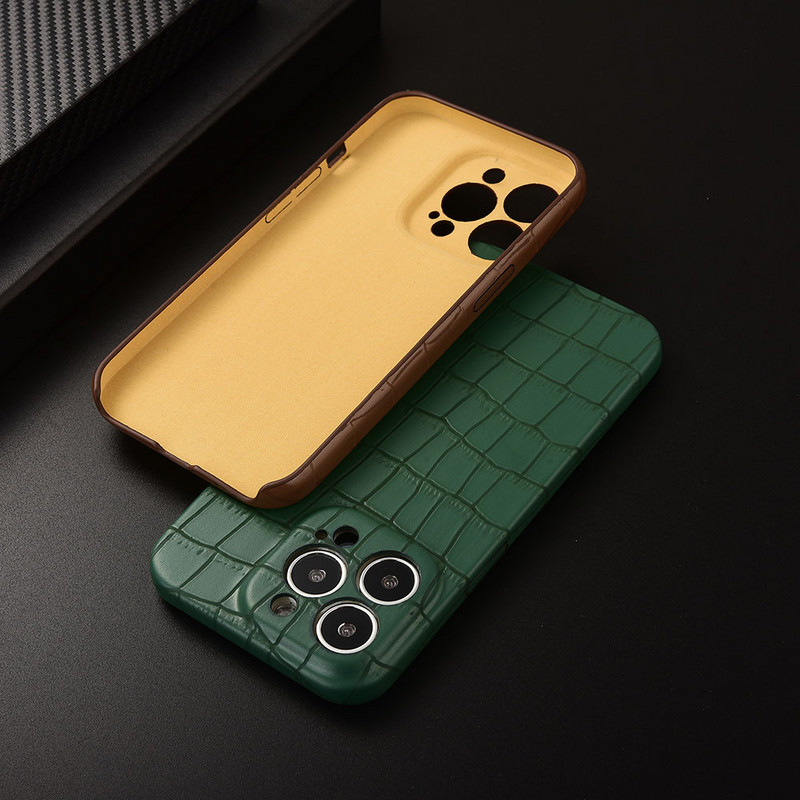 Θήκη τηλεφώνου με μοτίβο κροκόδειλου πολυτελείας για iPhone 14 Plus 14 Pro Max 13 12 Pro Max Camera Protection Δερμάτινο κάλυμμα PU
