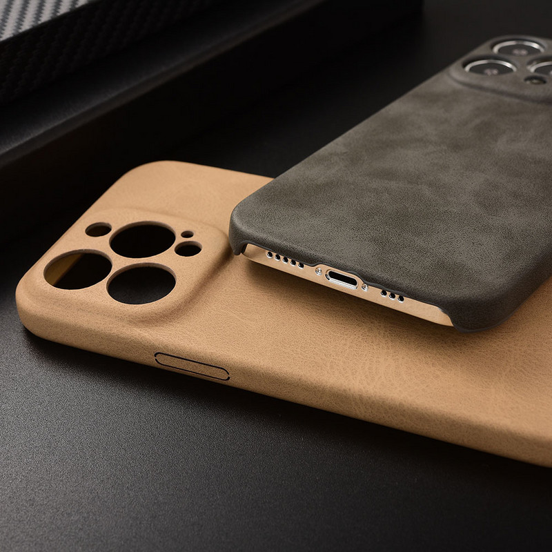 Για iphone 13 Pro MAX Retro Business Phone Case for iPhone 14 Plus 12 Pro Max 14 Pro Camera Protection Δερμάτινο κάλυμμα