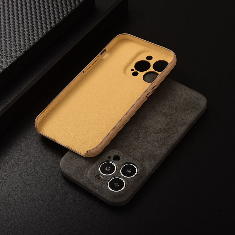 Για iphone 13 Pro MAX Retro Business Phone Case for iPhone 14 Plus 12 Pro Max 14 Pro Camera Protection Δερμάτινο κάλυμμα