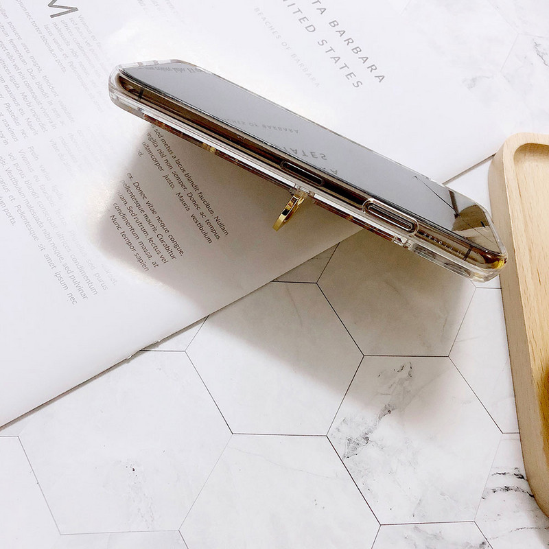 Csillogó telefontok iPhone SE 11 Pro Max XS Max X XR 6S 6 7 8 Plus folyékony homokos tok ujjgyűrűvel, Bling flitterekkel