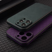 Retikül mintás telefontok iPhone 14 Plus 13 12 11 Pro Max XS XR X 7 8 Plus teljes testű kameravédelemhez Puha PC burkolat