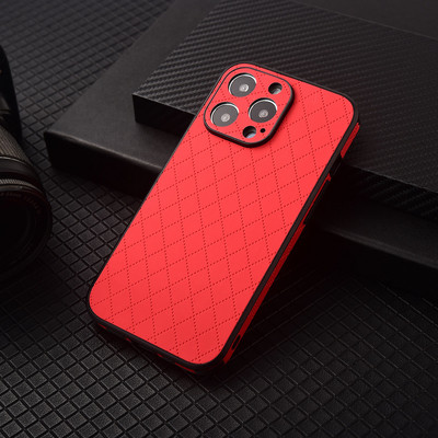 Retikül mintás telefontok iPhone 14 Plus 13 12 11 Pro Max XS XR X 7 8 Plus teljes testű kameravédelemhez Puha PC burkolat