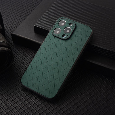 Retikül mintás telefontok iPhone 14 Plus 13 12 11 Pro Max XS XR X 7 8 Plus teljes testű kameravédelemhez Puha PC burkolat