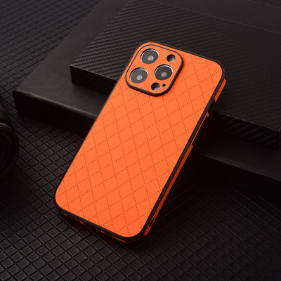 Retikül mintás telefontok iPhone 14 Plus 13 12 11 Pro Max XS XR X 7 8 Plus teljes testű kameravédelemhez Puha PC burkolat