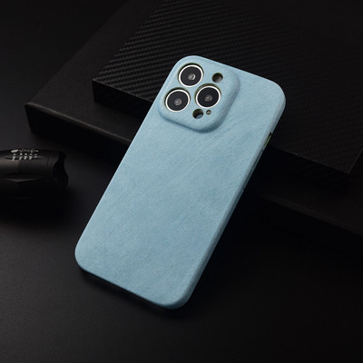 Θήκη τηλεφώνου Luxury Frosted Skin Texture για iPhone 11 13 12 Pro Max 14Pro Max 14 Plus Πλήρες σώμα Δερμάτινο κάλυμμα προστασίας κάμερας