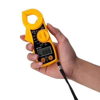 Gnybtas multimetras Ekologiškas DC/AC testeris Daugiafunkcis ampermetras voltmetras omų Hz ABS matavimo įrankis elektrikui