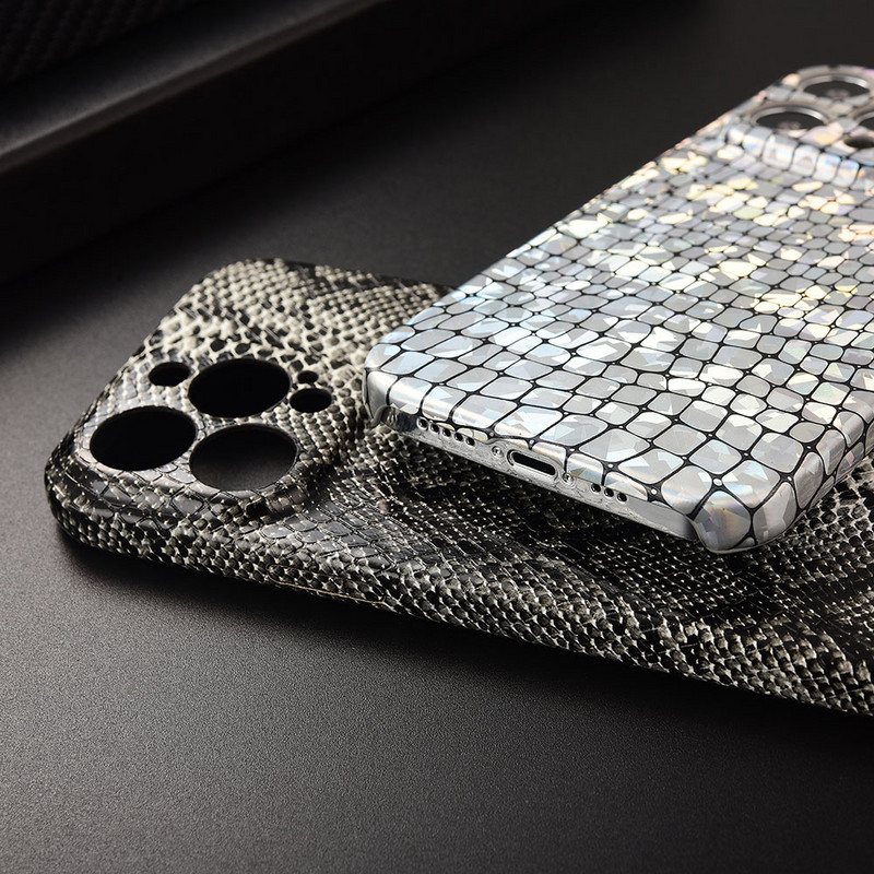 Για iphone 14 Pro Max Luxury Python Pattern PU δερμάτινη θήκη τηλεφώνου για iPhone 13 12 Pro Max Προστασία κάμερας Αντικραδασμικό κάλυμμα