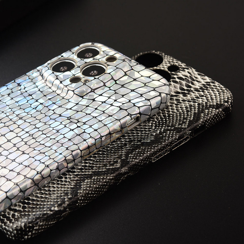 Για iphone 14 Pro Max Luxury Python Pattern PU δερμάτινη θήκη τηλεφώνου για iPhone 13 12 Pro Max Προστασία κάμερας Αντικραδασμικό κάλυμμα