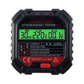Тестер за цифрови контакти Habotest HT107B DE Pro Детектор за напрежение на дисплея US EU UK Plug Fire Ground Zero Line Polarity Phase Check