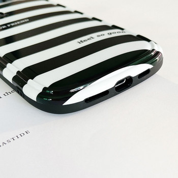 Калъф на черни и бели ивици за iphone 13 12 11 Pro Max XS MAX XR X 12Pro 13Pro fashion Cover IMD калъф за телефон