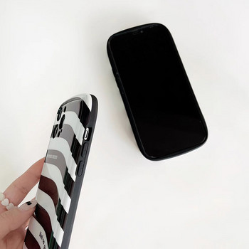 Калъф на черни и бели ивици за iphone 13 12 11 Pro Max XS MAX XR X 12Pro 13Pro fashion Cover IMD калъф за телефон
