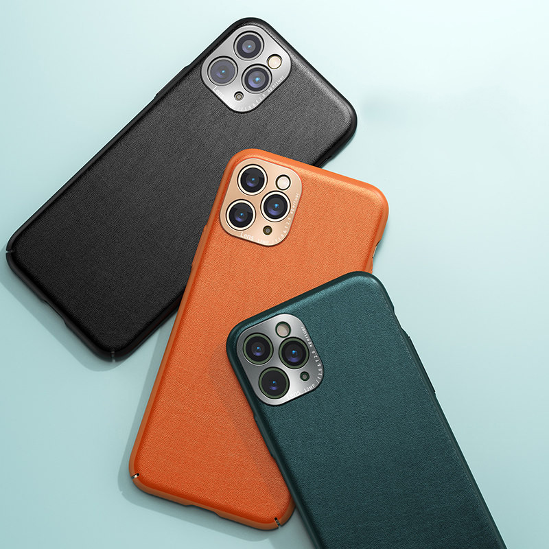 Boucho Για iPhone SE 11pro XS Max XR X 11 Pro Max σκληρές πλαστικές δερμάτινες θήκες τηλεφώνου PU για iPhone 8 7 6 6S plus 8plus