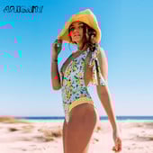 2022. Seksi jednodijelni kupaći kostim y2k Push Up kupaći kostim Ženski kupaći kostim s V izrezom Monokini izrezani kupaći kostim Ženska odjeća za plažu