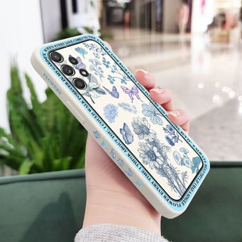 Θήκη Vintage Flowers Για Samsung A73 A53 A33 A23 A13 A03S A03 A52 A52S A51 A72 A71 A32 A31 A22 A21S A12 A04S A02 A04 4G 5G Κάλυμμα