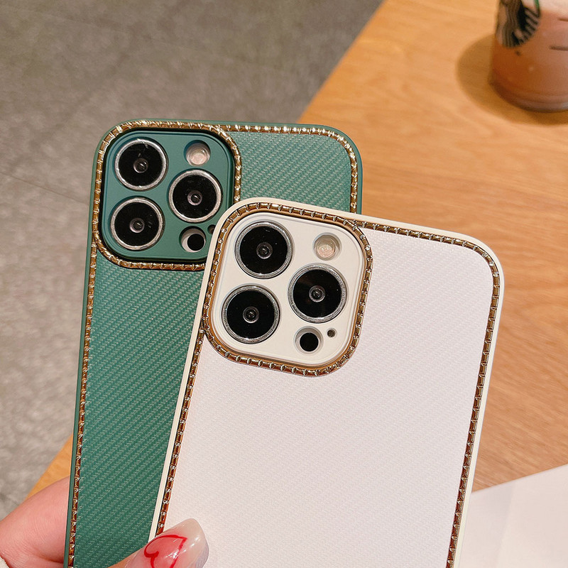 Luxusné pokovované matné puzdro na mobilný telefón pre iPhone 13 12 Pro Max, zadný kryt z uhlíkových vlákien pre iPhone 12 Pro Max 13pro