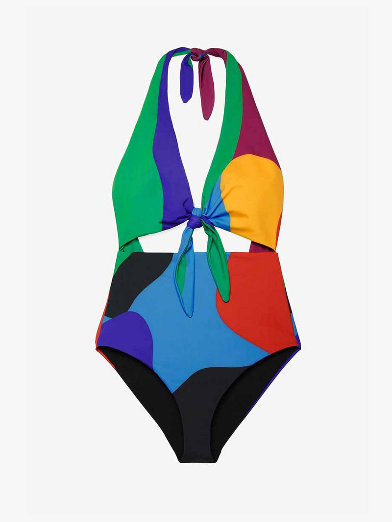 Modni jednodijelni jednodijelni monokini monokini s printom otvorenih leđa, seksi kupaći kostim Biquini Naranja 2022., luksuzni kupaći kostimi za djevojčice 2022.