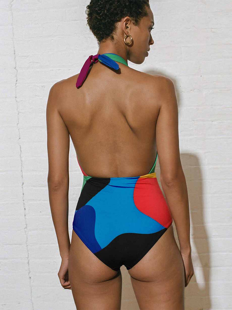 Modni jednodijelni jednodijelni monokini monokini s printom otvorenih leđa, seksi kupaći kostim Biquini Naranja 2022., luksuzni kupaći kostimi za djevojčice 2022.