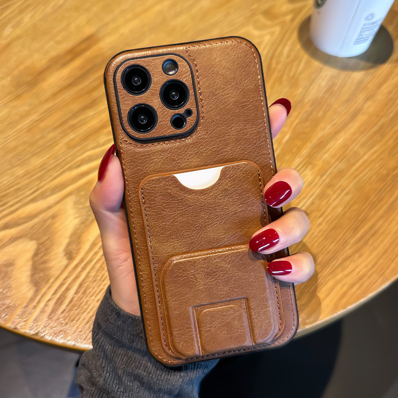 Θήκη τηλεφώνου Πολυτελής Θήκη Καρτών για iPhone 14 13 12 11 Pro Max XS MAX XR X SE 7 8 14 plus Fashion PU δερμάτινο κάλυμμα