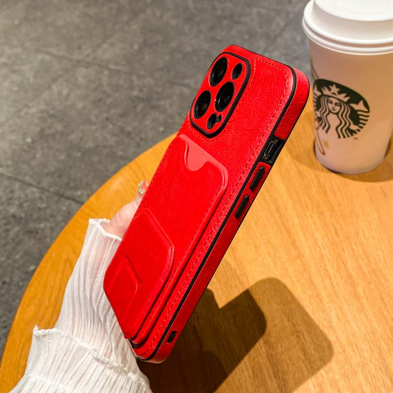 Θήκη τηλεφώνου Πολυτελής Θήκη Καρτών για iPhone 14 13 12 11 Pro Max XS MAX XR X SE 7 8 14 plus Fashion PU δερμάτινο κάλυμμα