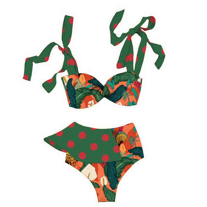 2022. Patchwork ženski bikini komplet Push Up bikini kupaći kostimi Novi dolazak Biquini kupaći kostim za djevojke Ljetni kupaći kostim za plažu s čvorovima