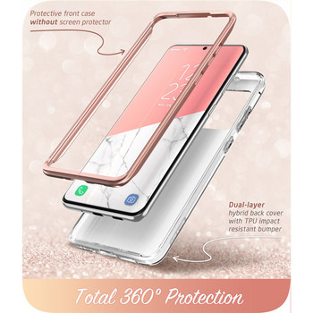 За Samsung Galaxy S20 Ultra 5G калъф i-Blason Cosmo Full-Body Glitter Marble Bumper Cover Case БЕЗ вграден протектор на екрана