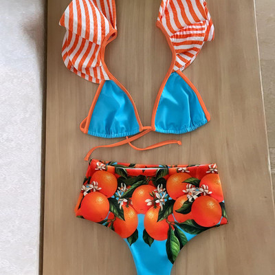 2023 szexi bikini magas derekú fürdőruha Push Up kétrészes fürdőruha Női y2k Beach Wear fürdőruha fürdőruha biquini
