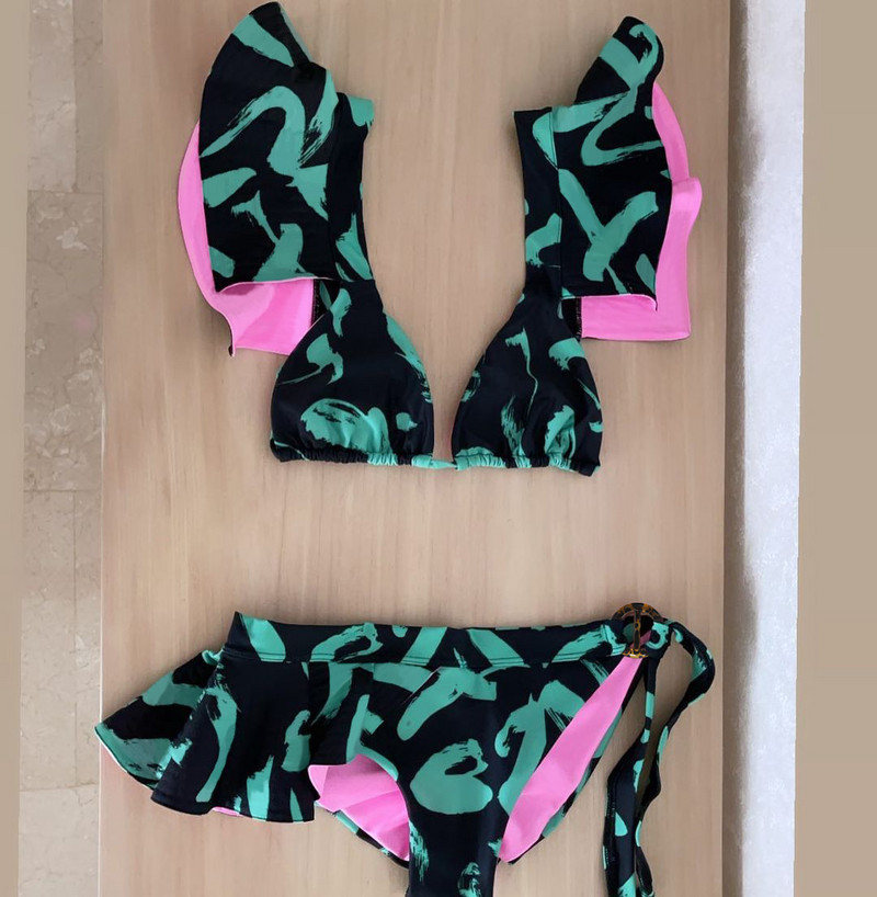 2023 szexi bikini magas derekú fürdőruha Push Up kétrészes fürdőruha Női y2k Beach Wear fürdőruha fürdőruha biquini