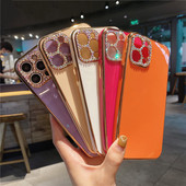 Τετράγωνη προστασία κάμερας με γκλίτερ θήκη τηλεφώνου για iphone 13 12 Pro Max 11 Pro XR X XS 7 8 plus SE Μαλακό κάλυμμα