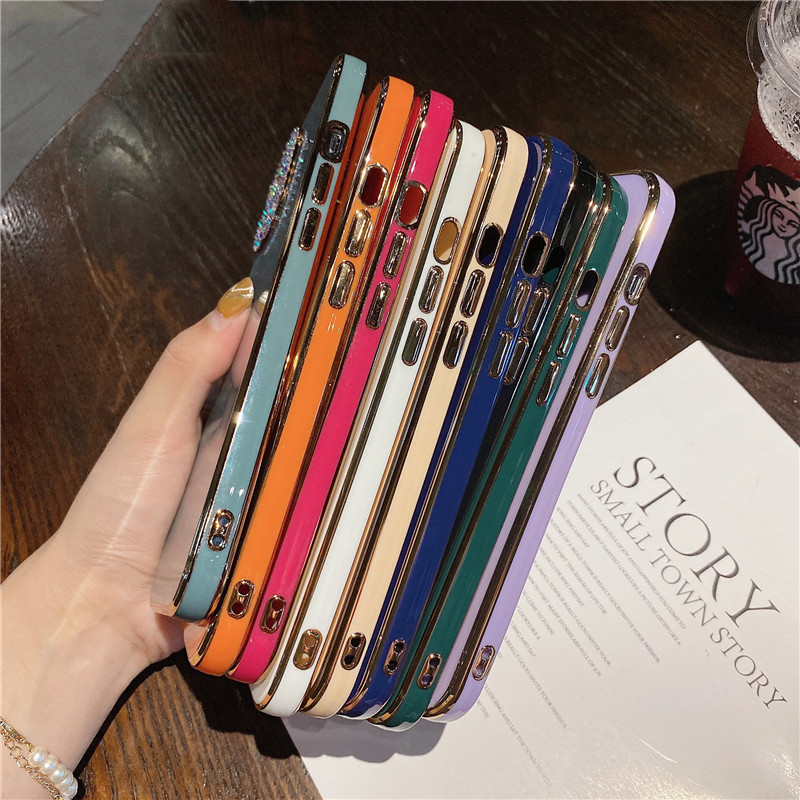 Τετράγωνη προστασία κάμερας με γκλίτερ θήκη τηλεφώνου για iphone 13 12 Pro Max 11 Pro XR X XS 7 8 plus SE Μαλακό κάλυμμα