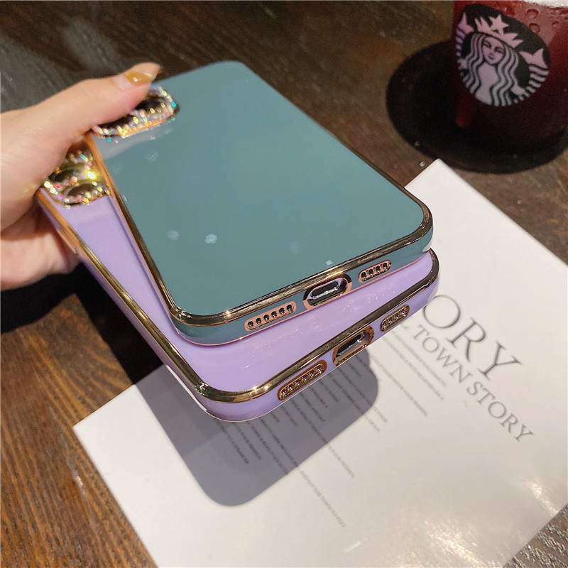 Τετράγωνη προστασία κάμερας με γκλίτερ θήκη τηλεφώνου για iphone 13 12 Pro Max 11 Pro XR X XS 7 8 plus SE Μαλακό κάλυμμα