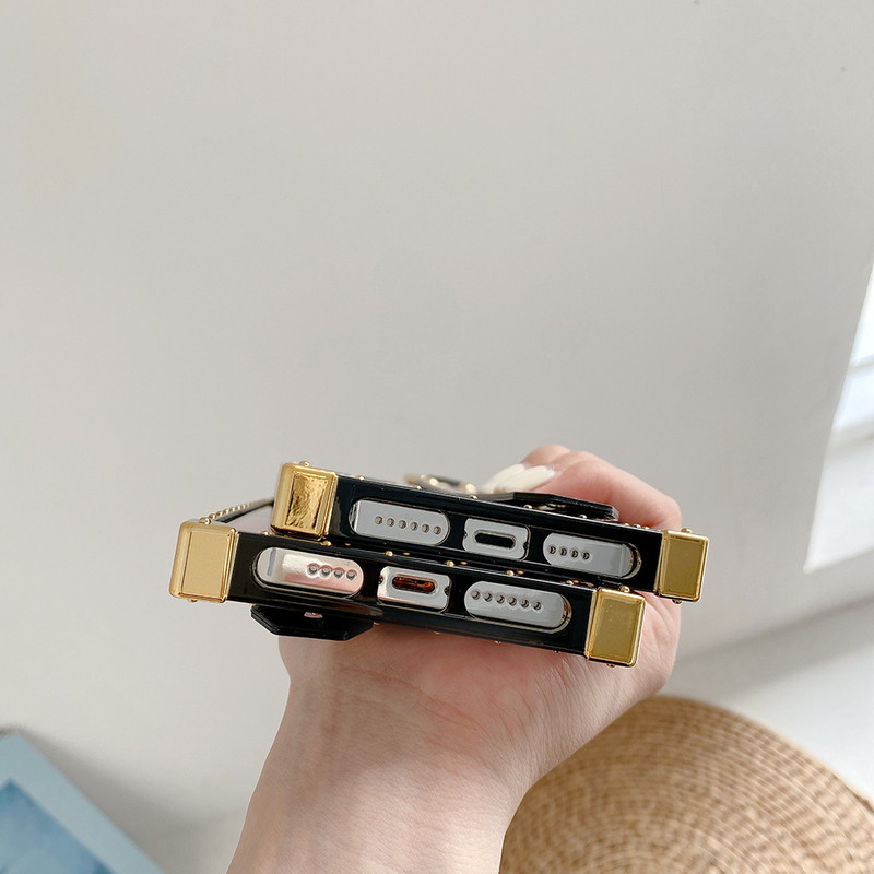 Négyzet alakú kígyómintás védő telefontok Iphone 13 12 mini 11 Pro MAX XS MAX XR X 7 8 6 6s Plus PU bőr borítással