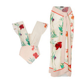 Modni bikini s cvjetnim printom, uski jednodijelni bikini s V-izrezom, bešavne spojene kravate bez leđa, široke naramenice, elegantni kupaći kostimi za žene