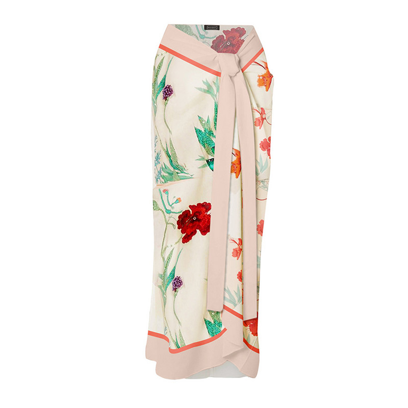 Modni bikini s cvjetnim printom, uski jednodijelni bikini s V-izrezom, bešavne spojene kravate bez leđa, široke naramenice, elegantni kupaći kostimi za žene