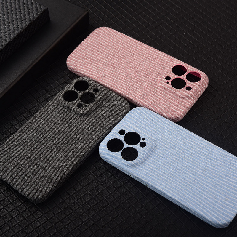 Csíkos Flannelette telefontok iPhone 14 Pro MAX 14 Plus 13 12 11 Pro Max teljes testű kameravédelemhez PU bőr borítás