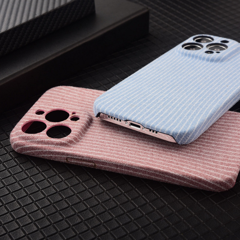 Csíkos Flannelette telefontok iPhone 14 Pro MAX 14 Plus 13 12 11 Pro Max teljes testű kameravédelemhez PU bőr borítás