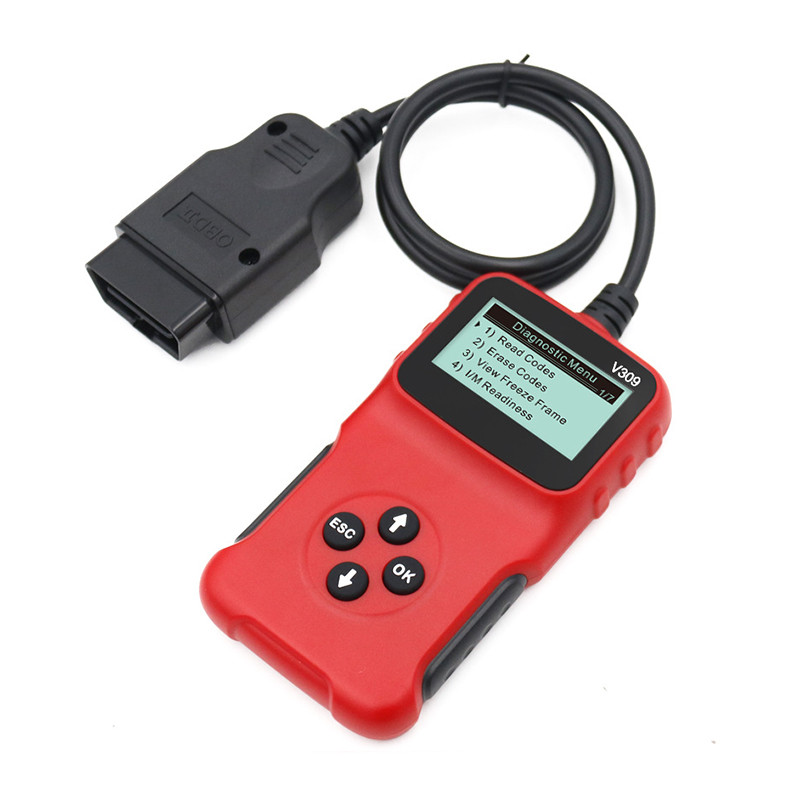 Alat za dijagnostiku automobila V309 Čitanje koda Kartica Čitanje koda greške automobila Brisanje koda greške Provjerava informacije o vozilu Skener automobila