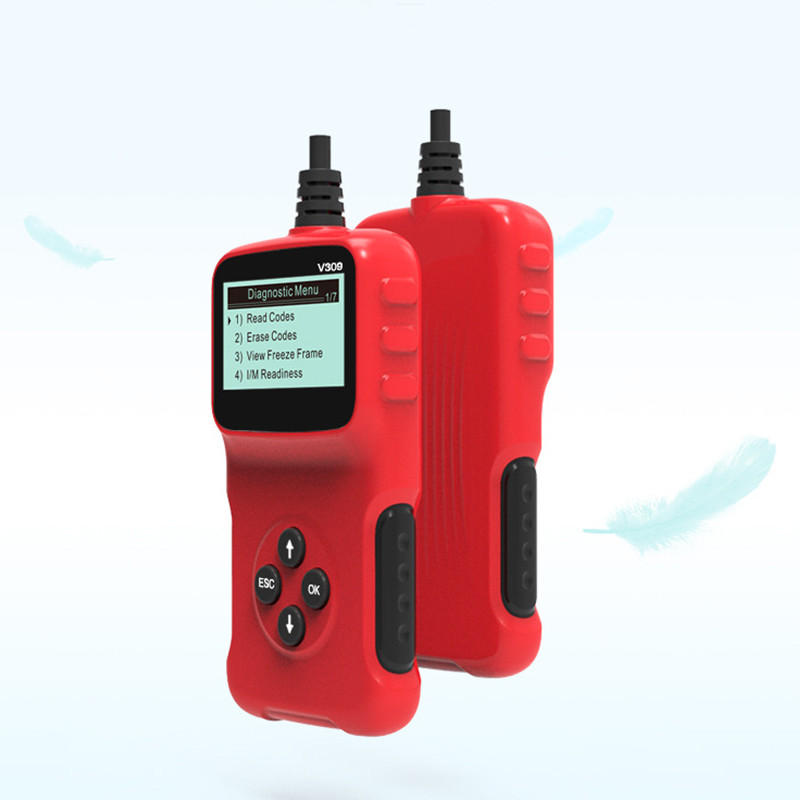 Alat za dijagnostiku automobila V309 Čitanje koda Kartica Čitanje koda greške automobila Brisanje koda greške Provjerava informacije o vozilu Skener automobila