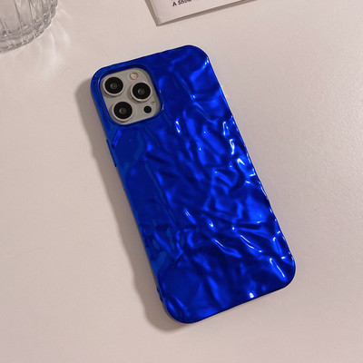 Θήκη τηλεφώνου για iPhone 13 Pro Max 11 12 Pro Max XR X XS 7 8 Plus Πολυτελής ασημί πράσινη αλουμινόχαρτο θήκη σιλικόνης